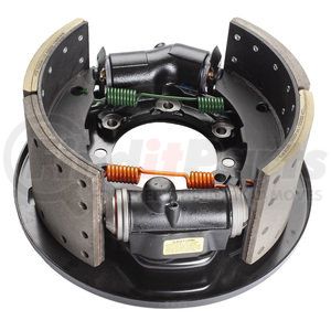 RH202272X by HALDEX - LikeNu Backplate Assembly - Rear, with Shoes, Remanufactured, LH, Lucas Girling Applications, 7" Shoes