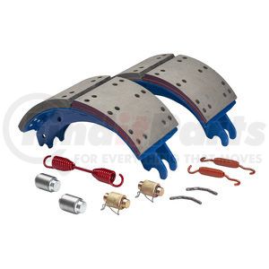 GD4707QJ by HALDEX - Drum Brake Shoe Kit - Rear, New, 2 Brake Shoes, with Hardware, FMSI 4707, for use with Meritor "Q" Plus