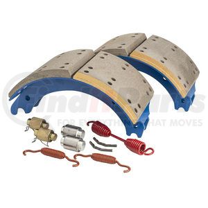 GG4707QJ by HALDEX - Drum Brake Shoe Kit - Rear, New, 2 Brake Shoes, with Hardware, FMSI 4707, for use with Meritor "Q" Plus
