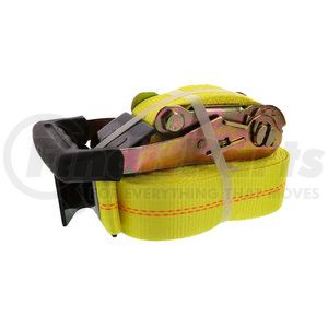 CS230YFR by PACCAR - Ratchet Tie Down Strap - Yellow, with Flat Hook, 2" x 30'