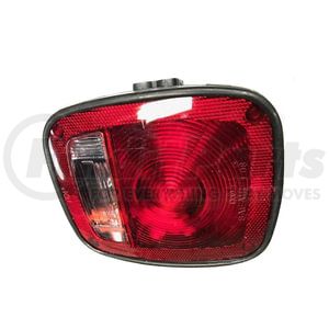 LB010202 by PACCAR - Brake / Tail / Turn Signal Light - LH, Red, Incandescent, 6" x 7", 3-Post