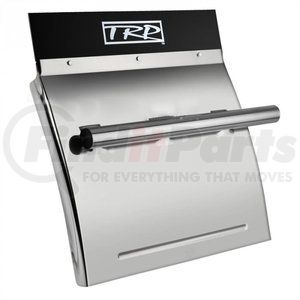 QT00071 by PACCAR - Truck Quarter Fender - Braceless (Post Mount), Stainless Steel, Pair, 25" Wide x 22" Long