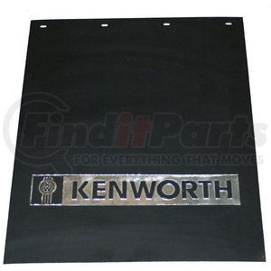 24X30BKWF by PACCAR - Mud Flap - White, 30" x 30"