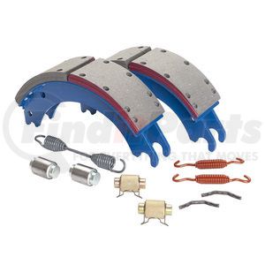 GD4702QJ by HALDEX - Drum Brake Shoe Kit - Rear, New, 2 Brake Shoes, with Hardware, FMSI 4702, for Meritor "Q" Plus Applications