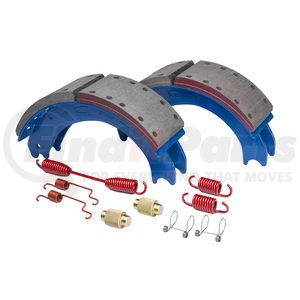 GD4719ES2J by HALDEX - Drum Brake Shoe Kit - Rear, New, 2 Brake Shoes, with Hardware, FMSI 4719, for Eaton "ESII" Applications