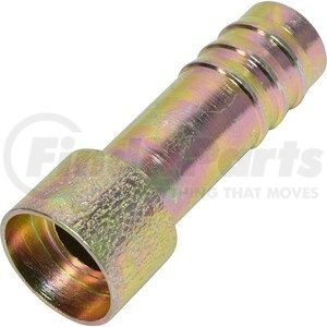 FT0855C by UNIVERSAL AIR CONDITIONER (UAC) - A/C Refrigerant Hose Fitting -- Steel Straight Outer Weld-on Barb Fitting