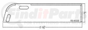 W-4033 by ARANDA - Chop Top Trim - 8 in., Stainless Steel, 2001-2014 Western Star 4900