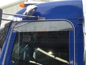 P1068 by ARANDA - Chop Top Drop (cab mounted mirrors)  Make Peterbilt Model 379/388/389/384 Years '05 & Newer Size 5 Units 1 Pr. Material S.S. Gauge 22G Alloy #430 Finish BA Shipping Measurements 37x8x2=6lbs
