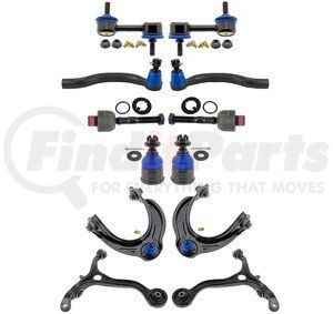 Mevotech MKIT10008 Suspension Kit - Front, 12-Piece Front End Supreme Steering and Suspension