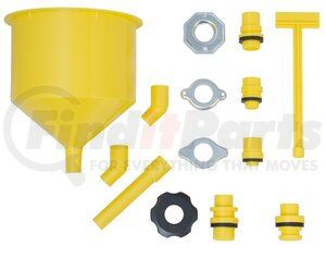 24680 by LISLE - Spill-Free Funnel - Clear, 45 Degree Elbow, 5 in. Extension, For the Cooling System