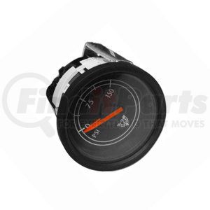 W22-00008-071 by FREIGHTLINER - Air Pressure Gauge - Secondary, Polished, Black Bezel, White Backlight