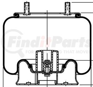 64649 by CONTITECH - Suspension Air Spring Kit - 11 in. Design Height, 13.7 in. Max Diameter, 18.9 in. Max Height