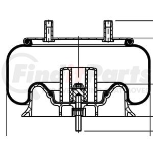 ContiTech 78164 Suspension Air Spring Kit Suspension Air Spring Kit - 10 10K-13 P 163, 12.1 lbs Assembly Weight