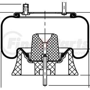 67577 by CONTITECH - AIR SPRING 9 10-12 P 463 RAYDAN AL460