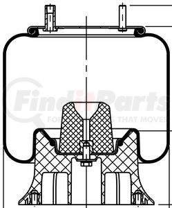 64269 by CONTITECH - Suspension Air Spring Kit - 13.5 in. Design Height, 7000 lb Load at 100 PSI