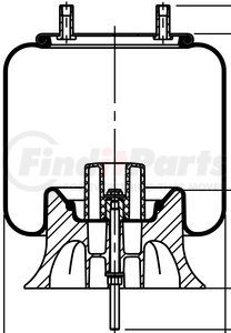 67586 by CONTITECH - Suspension Air Spring Kit - 9 10-17.5 A 930, 14 in. Design Height, 12.6 in. Max Diameter
