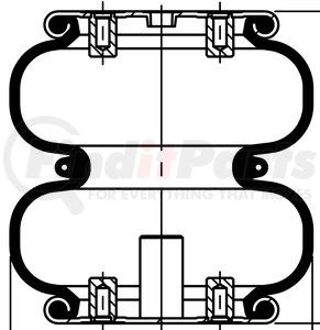 67667 by CONTITECH - Air Suspension Spring