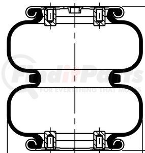 64601 by CONTITECH - Air Suspension Spring