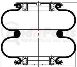 64267 by CONTITECH - Suspension Air Spring Kit - 8 in. Design Height, 9.8 in. Max Diameter, 10.5 in. Max Height