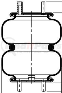 ContiTech 75184 Suspension Air Spring Kit FD 200-25 1008