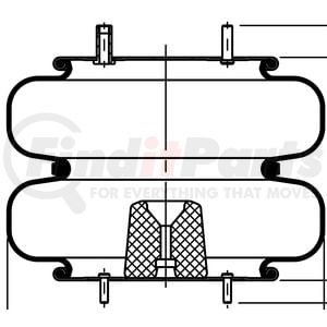 ContiTech 64604 Suspension Air Spring Kit FD 530-35 530