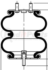 66660 by CONTITECH - Air Suspension Spring