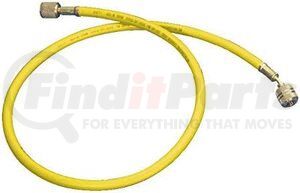 90264-72 by MASTERCOOL - 72" Yellow Standard Charging Hose with 1/4” SAE Manual Shut-Off Valve Fitting