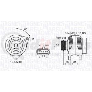 MAR-MAN2003 by MAGNETI MARELLI - Alternator