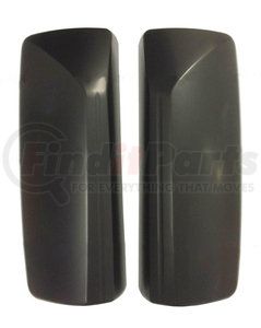 TR006-VLMCB-L by TORQUE PARTS - Door Mirror Cover - Driver Side, Black, for 2004-2018 Volvo VNL Trucks