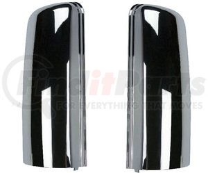 TR038-FRDMCC-L by TORQUE PARTS - Mirror Cover - Driver Side, Chrome, for 2008-2017 Freightliner Cascadia Trucks