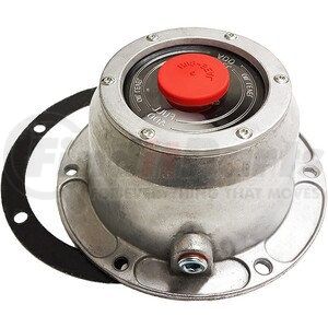 TR343-4195 by TORQUE PARTS - Wheel Hub Cap - Aluminum, Screw-On, with 6 Bolts, 6.75" Bolt Circle, 5/16" Bolt Size