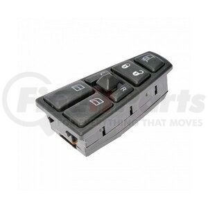 TR498-VLWS by TORQUE PARTS - Master Window Switch - for Volvo VNL, VT, VHD and VAH Trucks