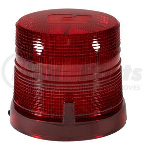 100SC-R by FEDERAL SIGNAL - Beacon Light - Short, Red, Dome Style, 25 Flash Pattern, 1 in. Pipe Mount