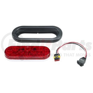 607101-04SB by FEDERAL SIGNAL - Warning Light Assembly - 6-Inch Oval Led Light Kit, 12/24 Vdc
