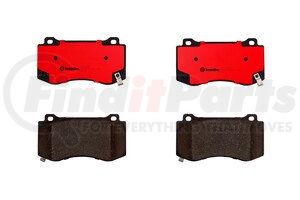 P11023N by BREMBO - Premium NAO Ceramic OE Equivalent Pad