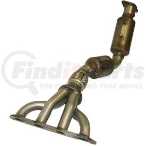 18331 by DAVICO - Direct Fit Catalytic Converter - 33.5 in. Length, 2 O2 Sensors, 8 Bolt Fixed Flange Inlet