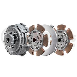 Eaton 108925-82AM Clutch Flywheel Assembly Transmission Clutch Kit - 15-1/2" Pull-Type Evertough Easy Pedal, 2" Spline, 7