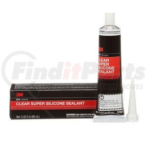 08661 by 3M - Clear Super Silicone Seal, 3 oz, 12 per case