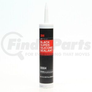 08664 by 3M - Super Silicone Sealant, Black, 10.3 Fluid Ounce Cartridge