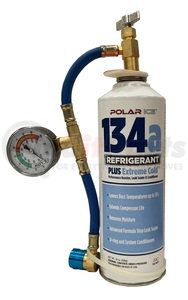 525 by FJC, INC. - Polar Ice™ R-134a Refrigerant - PLUS Extreme Cold™, with Hose & Gauge, 19 Oz.