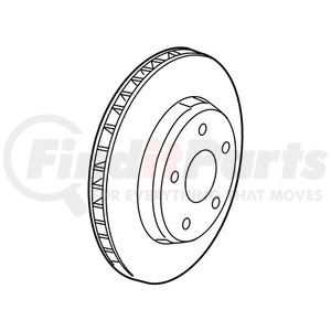 68249840AC by MOPAR - Disc Brake Rotor - Front, For 2017-2022 Jeep Compass