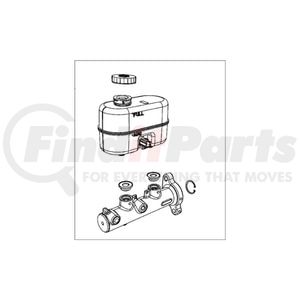 68144664AB by MOPAR - Brake Master Cylinder - For 2012-2018 Ram 2500/3500