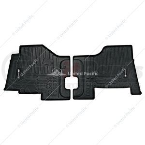42511 by UNITED PACIFIC - Floor Mat Set - Black, RigGear, RH and LH Interior Mats, with 4 Mounting Pucks