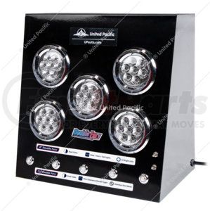 99204 by UNITED PACIFIC - Display Stand - For 4" and 3/4" Double Fury Lights, with Interactive Switches