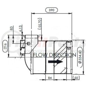 58020 by DINEX - Diesel Oxidation Catalyst (DOC) - Fits Cummins