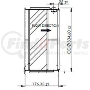 58058 by DINEX - Diesel Oxidation Catalyst (DOC) - Fits Cummins