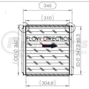 82011 by DINEX - Diesel Particulate Filter (DPF) - for Mack/Volvo