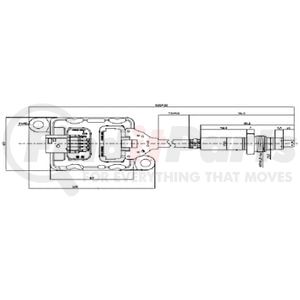 3FL002 by DINEX - Nitrogen Oxide (NOx) Sensor - Fits Freightliner/Detroit (SCR Outlet)