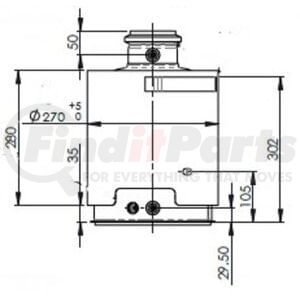 58053 by DINEX - Diesel Oxidation Catalyst (DOC) - Fits Cummins