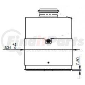 58062 by DINEX - Diesel Oxidation Catalyst (DOC) - Fits Cummins